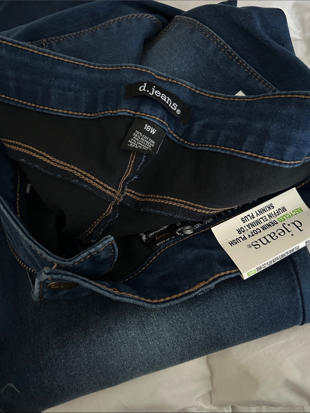 d. jeans Stretch Skinny Jeans
Super dark rinse blue, super soft black dark hope - Picture 3 of 11